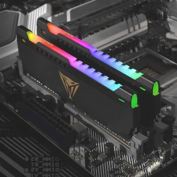 Ram PATRIOT Viper Steel RGB 32GB | DDR4, 3200MHz, 2x16GB (PVSR432G320C8K)